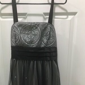 R&M Richards Silver and black dress size 12
